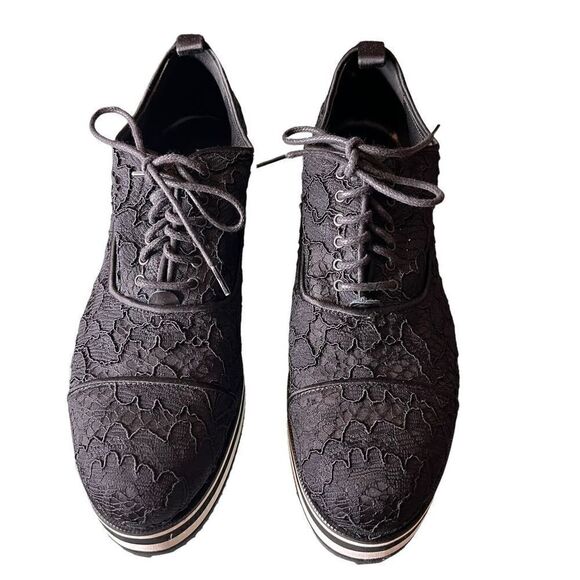 Ermino Scervino shoes lace platform moccasins - Picture 2 of 8